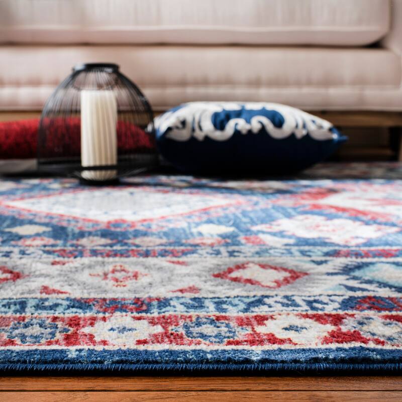 SAFAVIEH Kazak Maribeth Diamond Medallion Rug
