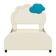 preview thumbnail 41 of 48, Cute Upholstered Bed Frame Cloud-Shaped