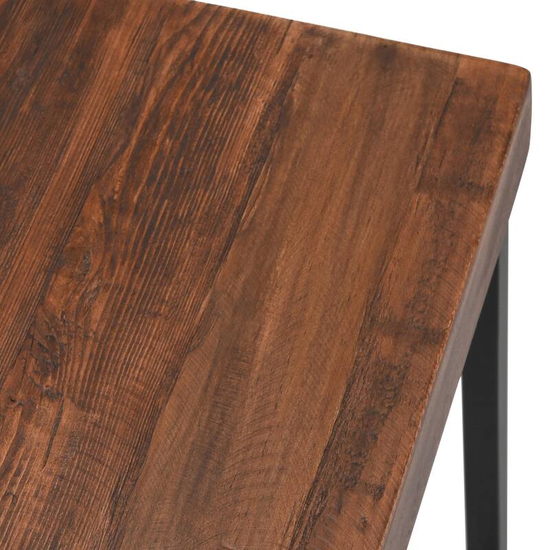 Carbon Loft Borrelli Reclaimed Wood Bar Stool