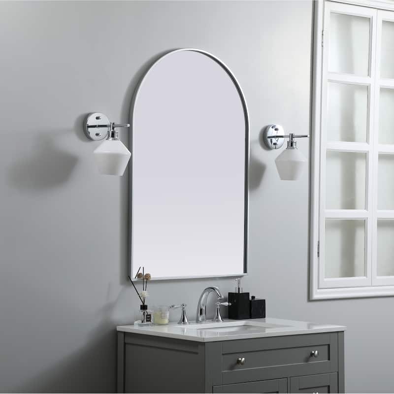 Elegant Lighting MR1A2740 Ayra 27" W x 40" H Modern Arched Bathroom