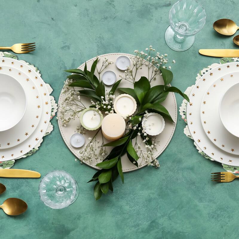 Paper Doilies Round Lace Decorative Placemats, Multicolor
