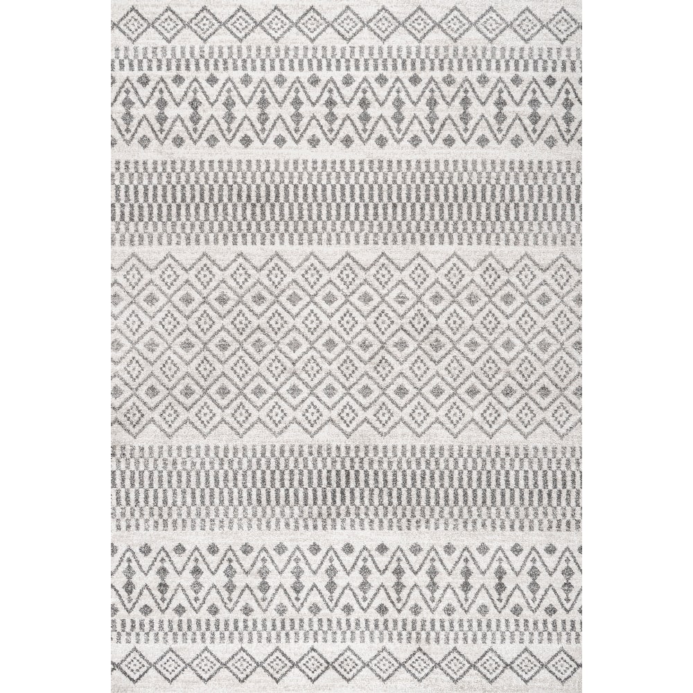 JONATHAN Y Bhalil Berber Geometric Stripe Area Rug