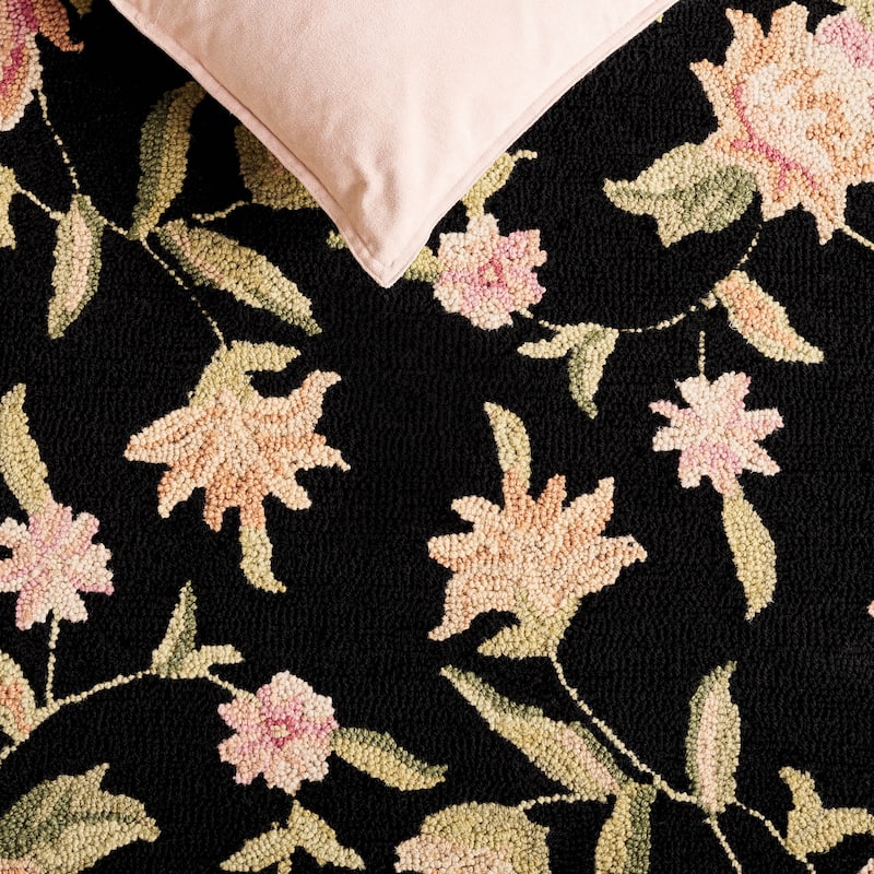 SAFAVIEH Handmade Chelsea Rodovica Floral French Country Wool Rug