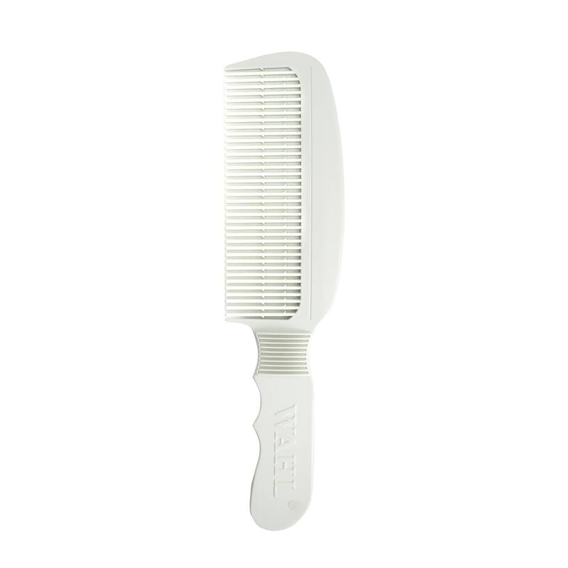 Wahl Professional 5-Star Series Rechargeable Shaver/Shaper #8061-100 + Wahl Flat Top Comb White #3329-100 - Red