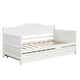preview thumbnail 7 of 13, Twin Wooden Daybed with Trundle Bed, Sofa Bed,White,Storage