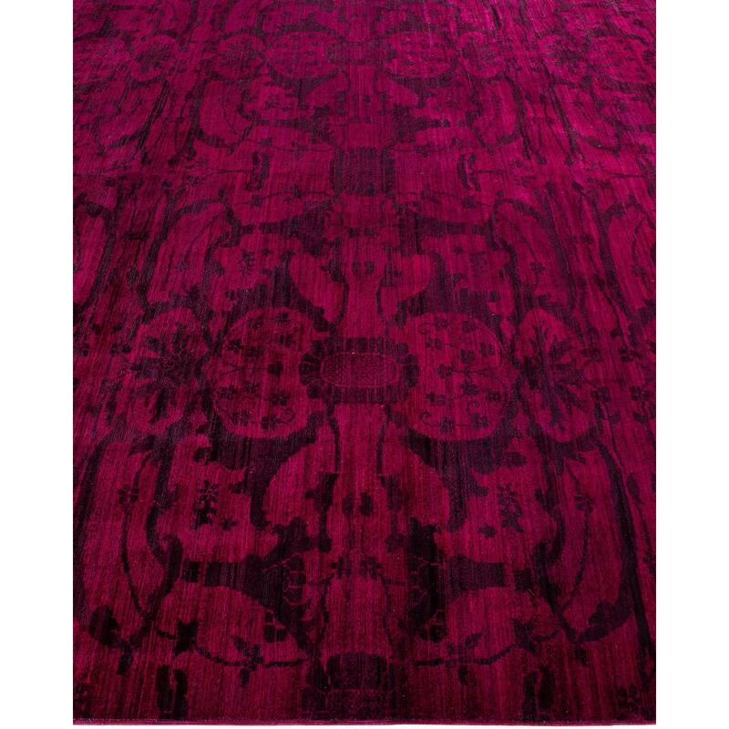 Vibrance, One-of-a-Kind Hand-Knotted Area Rug - Red, 8' 1" x 9' 10" - 8' 1" x 9' 10"