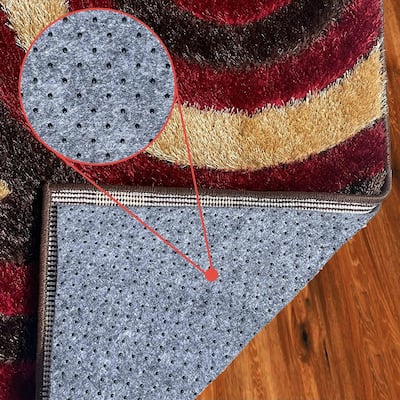 0.025" Soft Non-slip Anti-Slip Carpet Mat for Hardwood Floor Rug Pad - Grey