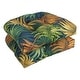 preview thumbnail 12 of 40, 19-inch Rounded Back Indoor/Outdoor Chair Cushions (Set of 2) 19" x 19" - Laperta Monsoon