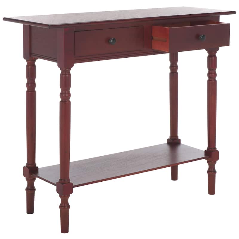 SAFAVIEH Arvilla Grey 2-Drawer Console Table - 37.8" x 13" x 31.9" - 38Wx13Dx32H