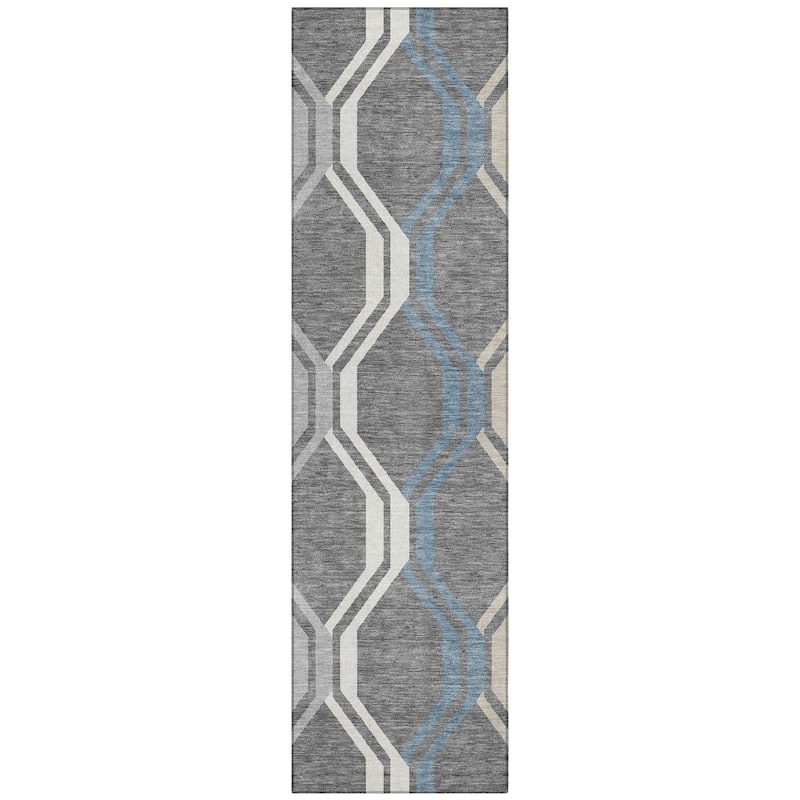 Machine Washable Indoor/ Outdoor Contemporary Dimensions Chantille Rug