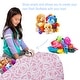 preview thumbnail 89 of 187, Kids Bean Bag Chair Cover Stuffed Animal Storage or Toy Organizer