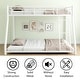 preview thumbnail 6 of 14, White Bunk Bed Noise Reduced Bed, CPC Certified, Twin over Full