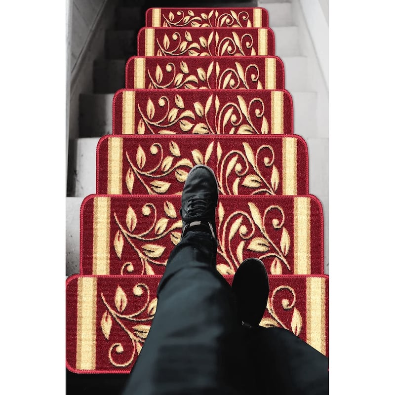 Gloria NonSlip Rubber Back Stair Treads (Set of 15) 8.5'' x 26