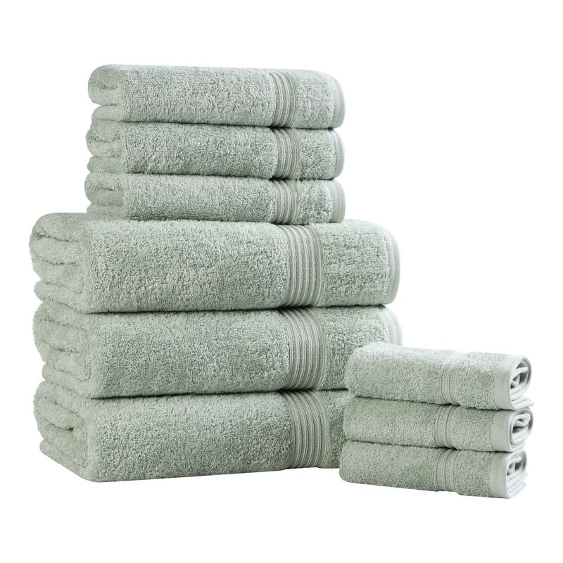 Superior Heritage Egyptian Cotton Absorbent 9-Piece Towel Set