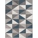 preview thumbnail 14 of 15, Livabliss Metz Blue & Gray Mid-Century Geometric Area Rug