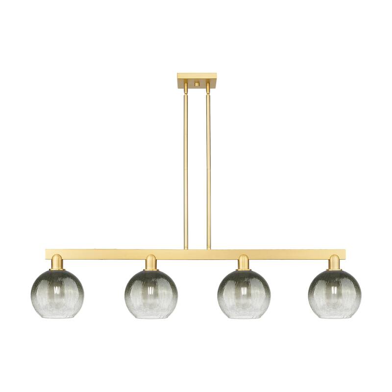 Innovations Lighting 716-4I-12-48 Brookhaven Globe Linear Brookhaven - Satin Gold / Slate