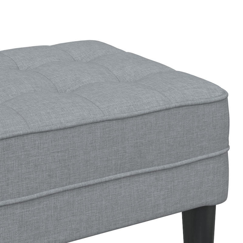 Elegant Fabric Storage Ottoman in Multiple Colors - 44.5 x 22.4 x 15.4 in