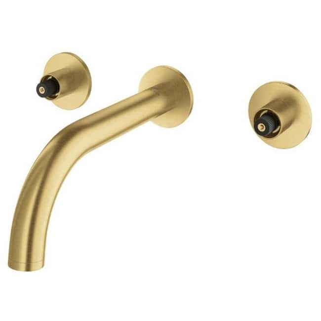 Grohe 20663 Atrio 1.2 GPM 2 Handle Wall Mount Bathroom Faucet - Brushed Cool Sunrise - Brushed Cool Sunrise