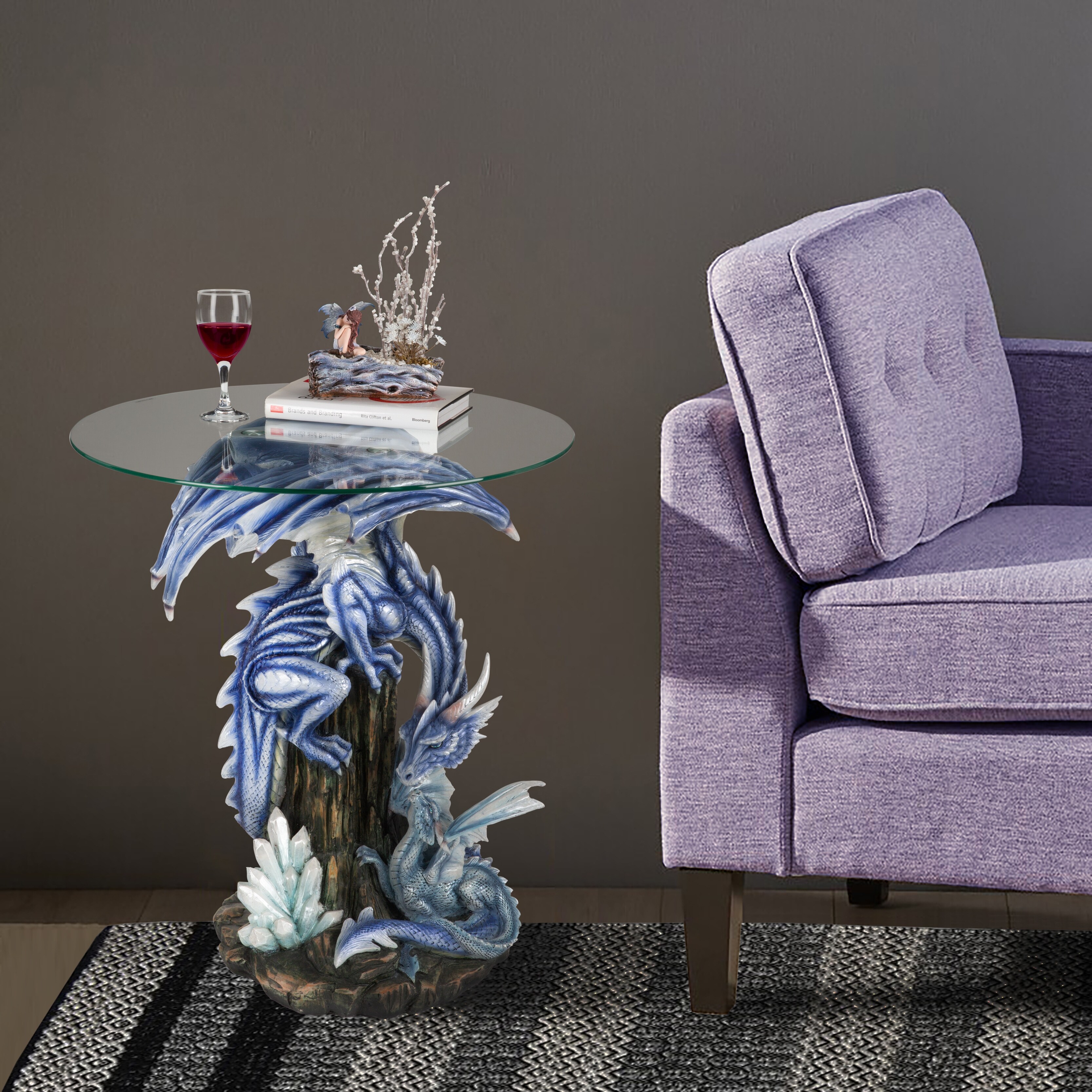 Q Max 27 H Dragon Table Blue Dragon With Baby Detailed Dragon Decor Table Fantasy Gothic Home Decor On Sale Overstock 32523567 Purple sunset photograph, adirondack mountains, adirondack decor, purple sky night home furnishing pop with purple. q max 27 h dragon table blue dragon with baby detailed dragon decor table fantasy gothic home decor