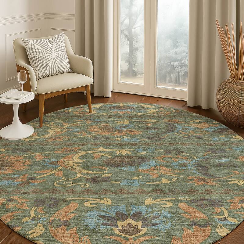 Machine Washable Indoor/ Outdoor Global Alix Chantille Rug