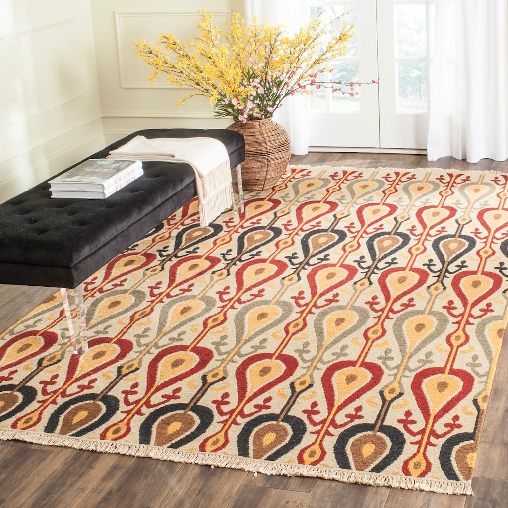 SAFAVIEH Couture Handmade Sumak Flatweave Sijke Traditional Oriental Wool