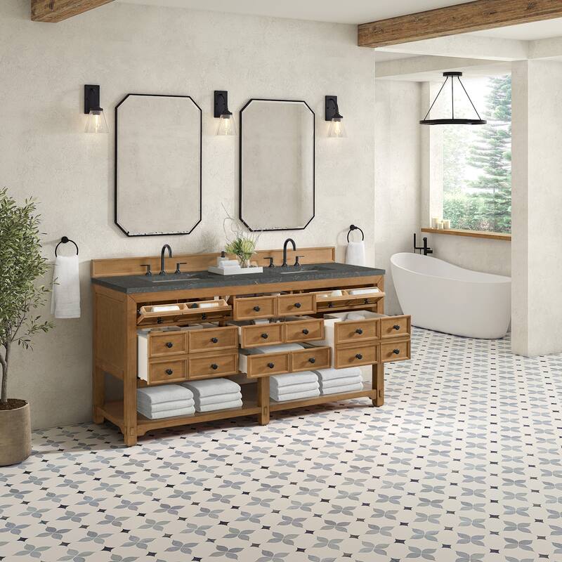 James Martin Vanities 505-V72-FPBL Malibu 72" Free Standing Double