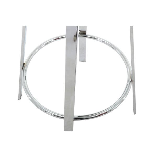 Brage Living Atlas Industrial Bar Stools (Set of 2), Silver Bed Bath