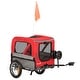 preview thumbnail 2 of 15, Aosom 2-In-1 Dog Bike Trailer, Pet Trolley Cart with 360 Swivel Quick-release Wheel, Bicycle Wagon