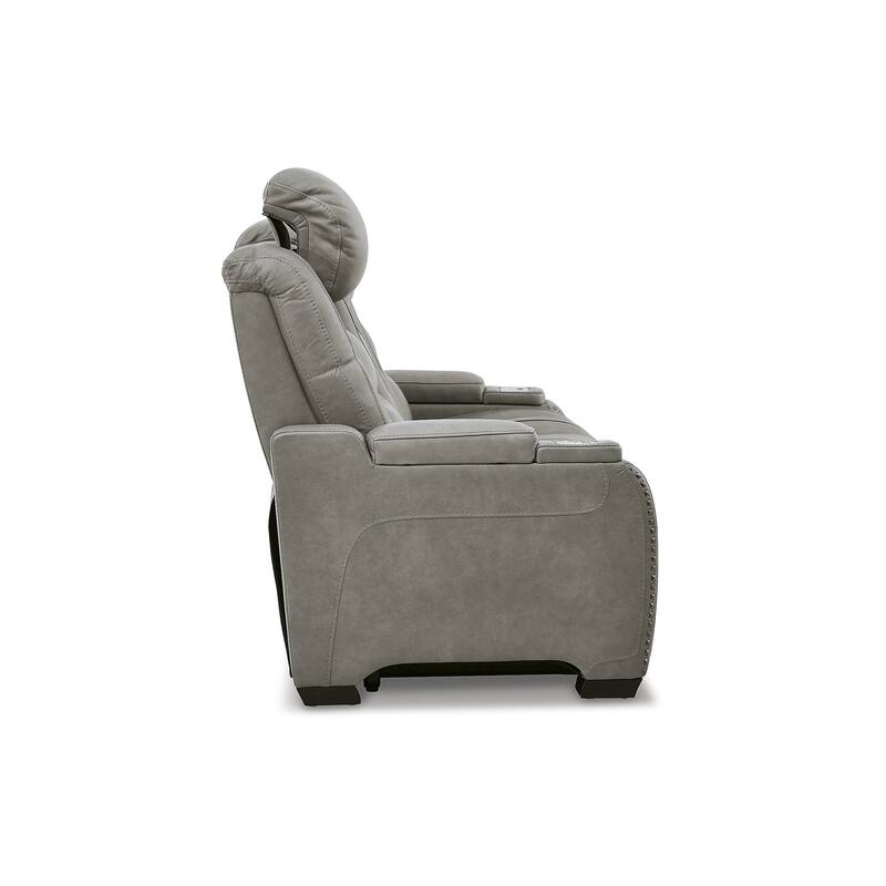 Signature Design by Ashley The Man-Den Gray 2-Piece Upholstery Package - 85"W x 40"D x 43"H