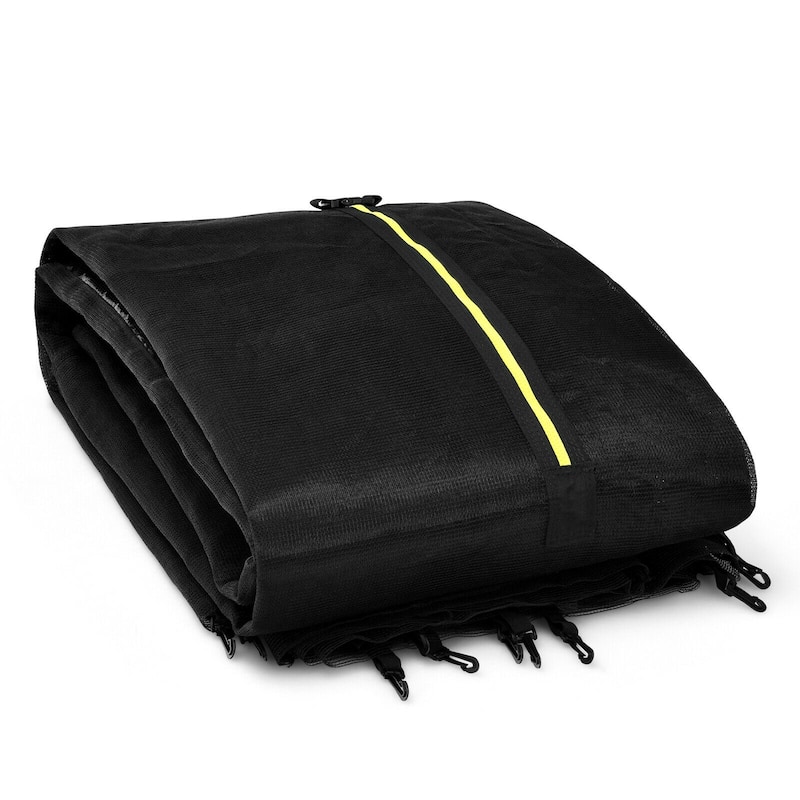Black Trampoline Safety Replacement Protection Enclosure Net (Trampoline not included) - 15 feet