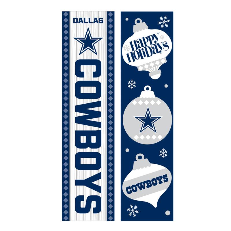 47" Double Sided Seasonal Porch Leaner, Dallas Cowboys - 47" x 11.25"