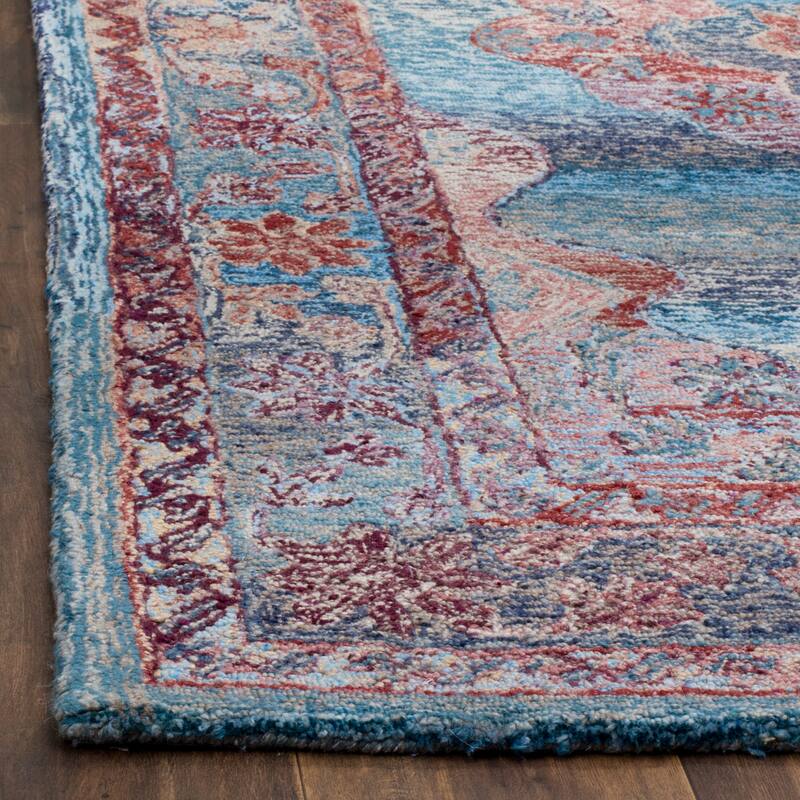 SAFAVIEH Handmade Distressed Tisa Vintage Boho Oushak Oriental Polyester