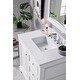preview thumbnail 22 of 28, James Martin Vanities De Soto 36" Single Vanity, Bright White
