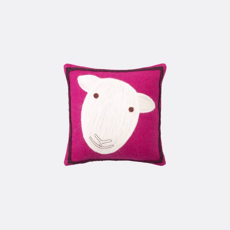 Purple Sheep Decorative Pillow