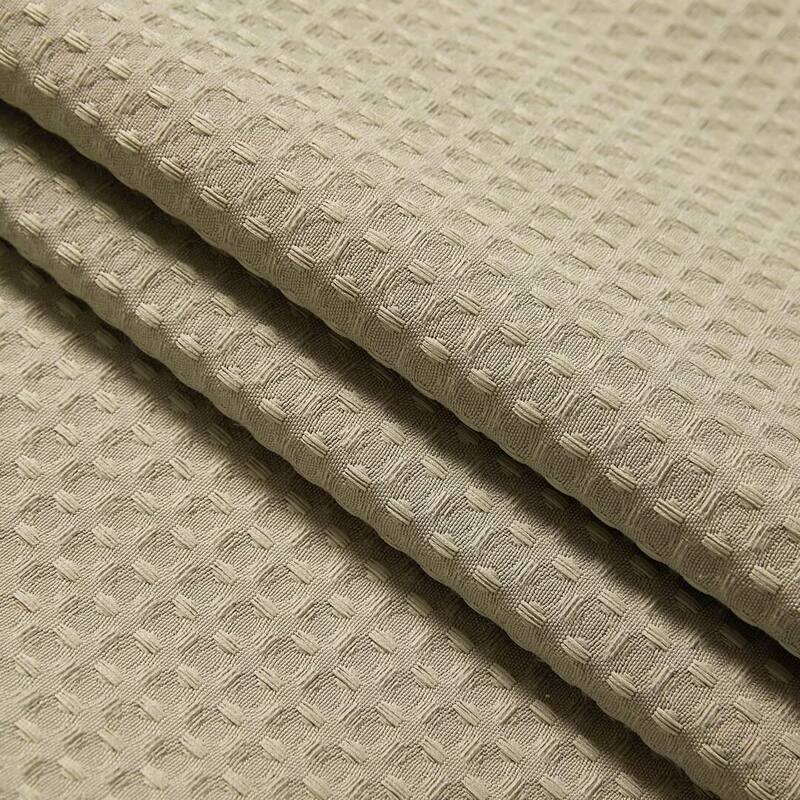 No Hook Waffle Weave Shower Curtain with Snap-in Liner