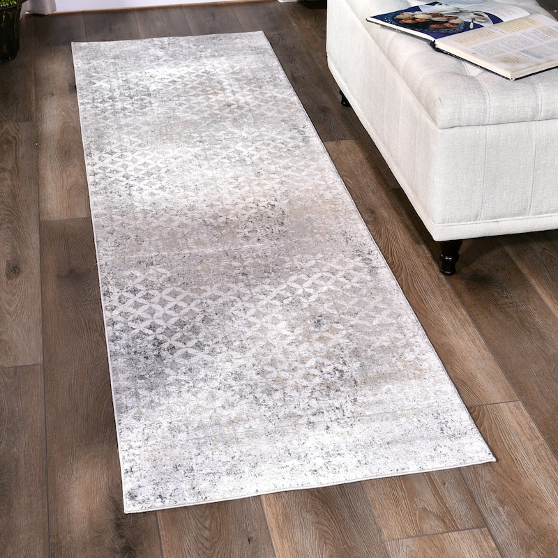 Christian Collection Grey/Cream Area Rug