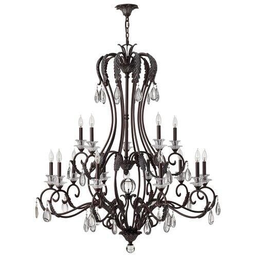 Hinkley Lighting 4408 Marcellina 15 Light 2 Tier Candle Style Hinkley Lighting 4408 Marcellina 15 Light 2 Tier Candle Style Chandelier