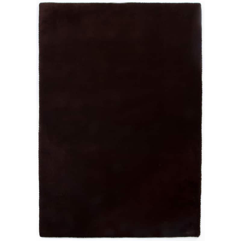 Rabbit-Collection Thick Faux-Fur Area Rug - 3'6'' X 5'6'' - Brown