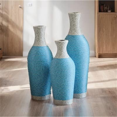 Home Decorative PVC Floor Vase (Set of 3)