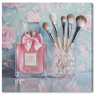 Love Dainty Perfume and Makeup Canvas by Art Remedy, Gallery Wrapped