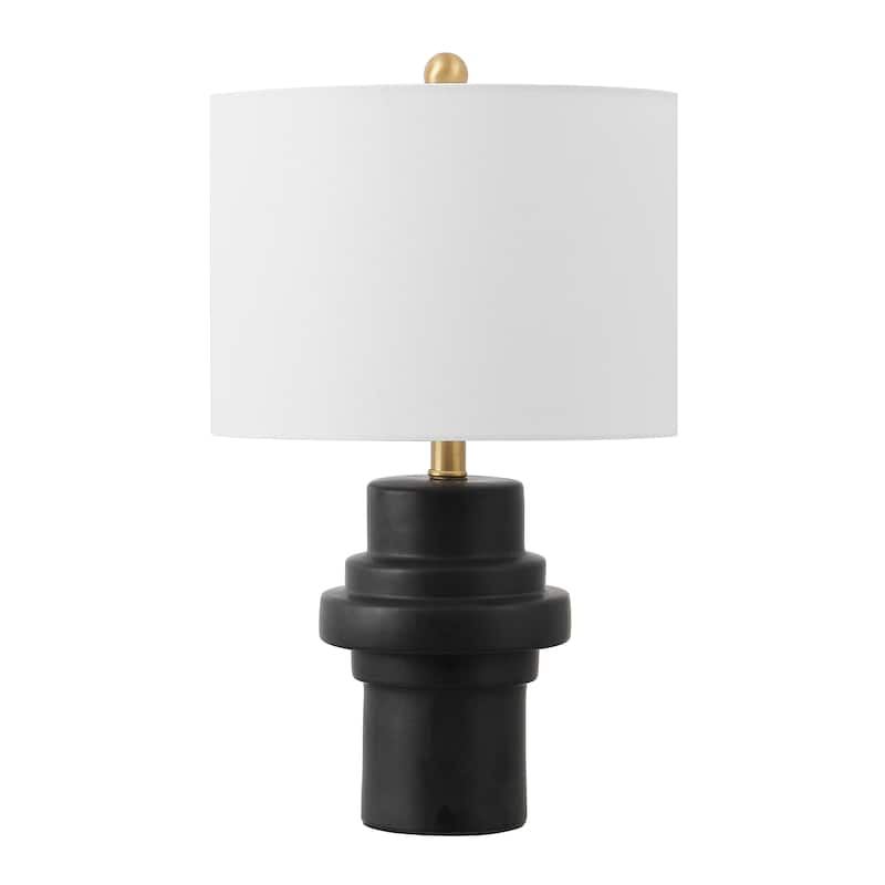 SAFAVIEH Doni 22-inch Ceramic Table Lamp (LED Bulb Included) - 13"W x 13"D x 22"H