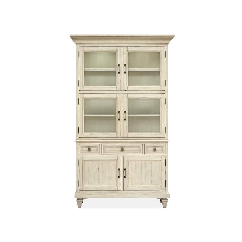 Magnussen Home Newport Alabaster Dining Cabinet - 48"Wx 18"D x 80"H