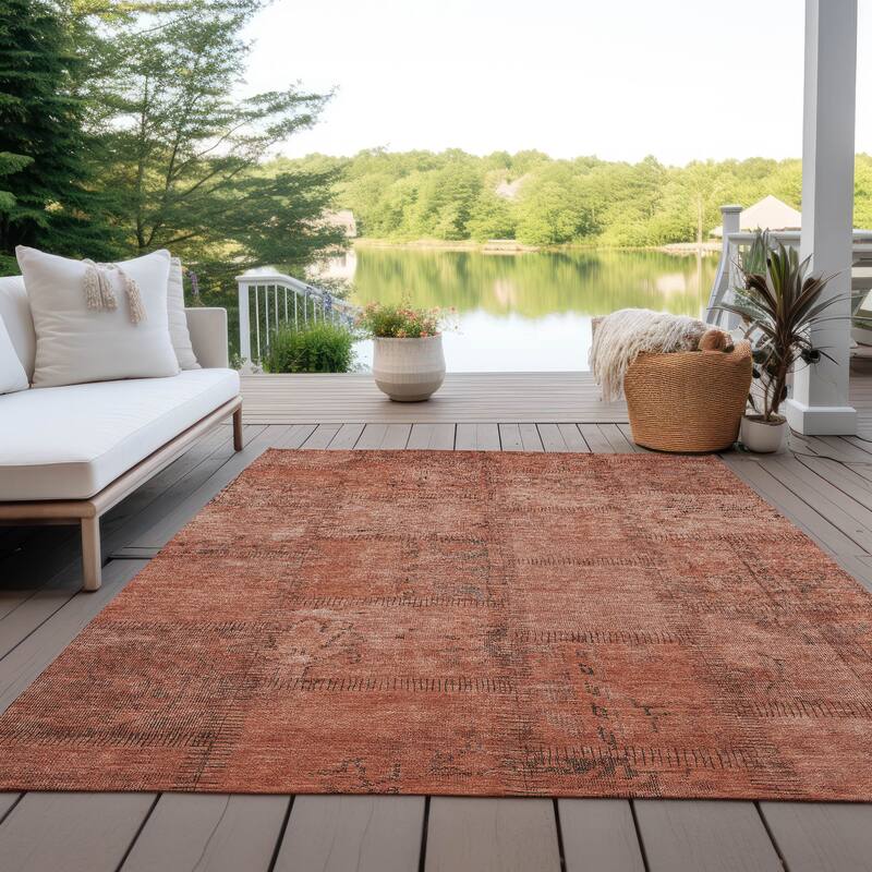 Machine Washable Indoor/ Outdoor Chantille Boho Moroccan Rug