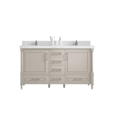 Willow Collections 60 in. W x 22 in. D Aberdeen Double Sink Bathroom Vanity with Countertop