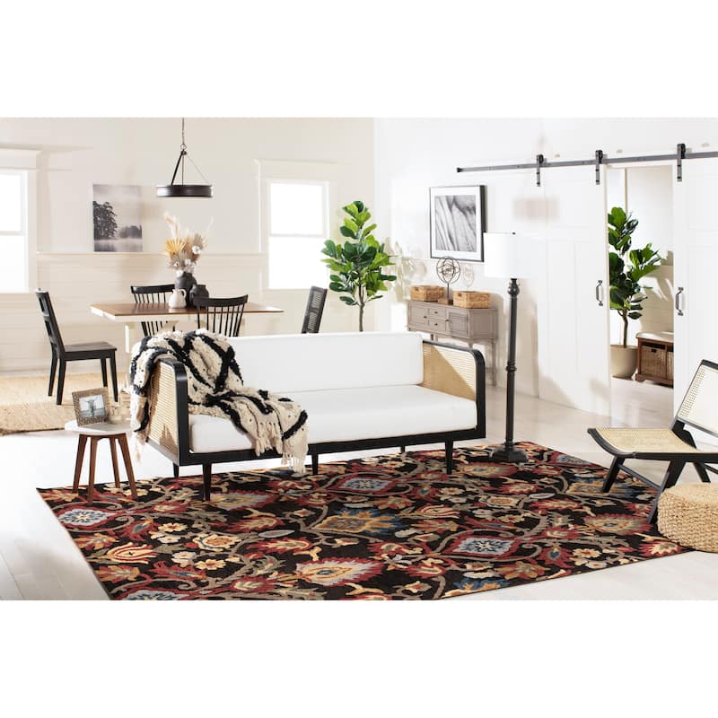 SAFAVIEH, Handmade Marietje Blossom French Country Wool Area Rug