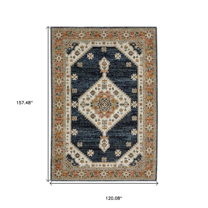 HomeRootsMedallion Bohemian Rectangle Area Rug