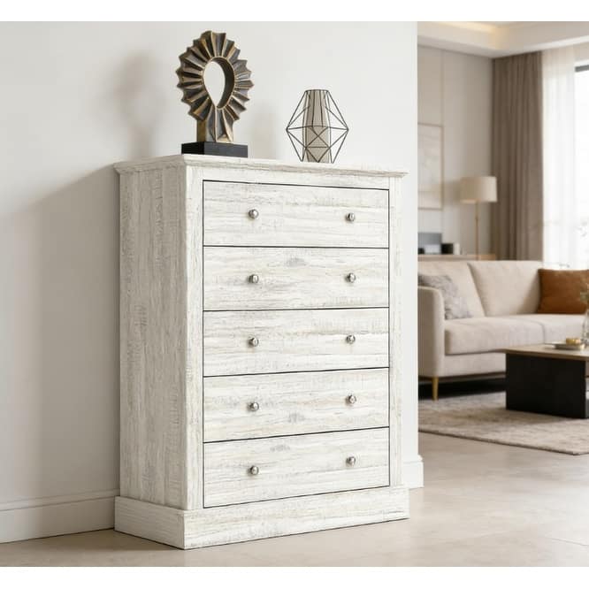 Bedroom Dresser Chest of Drawers with 5 Drawers