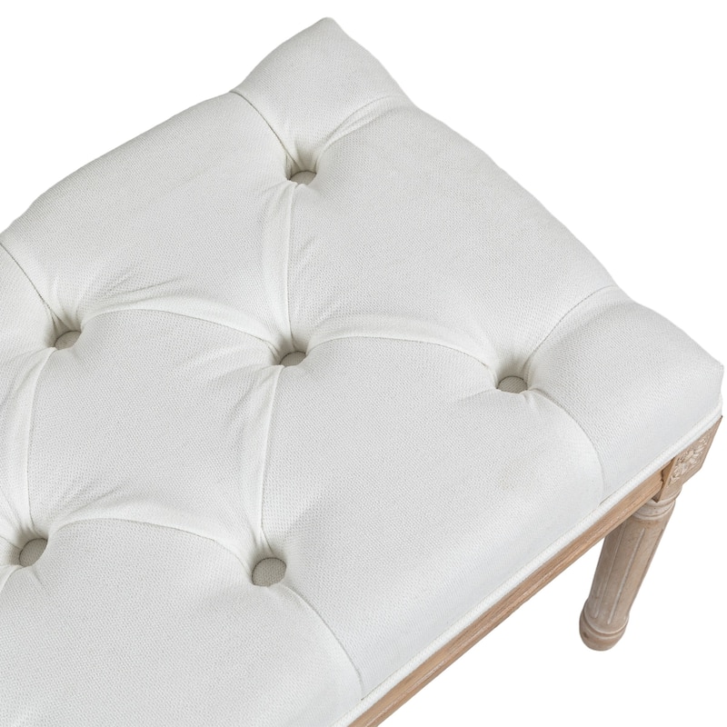 46" End of Bed Bench, Upholstered Bedroom Bench