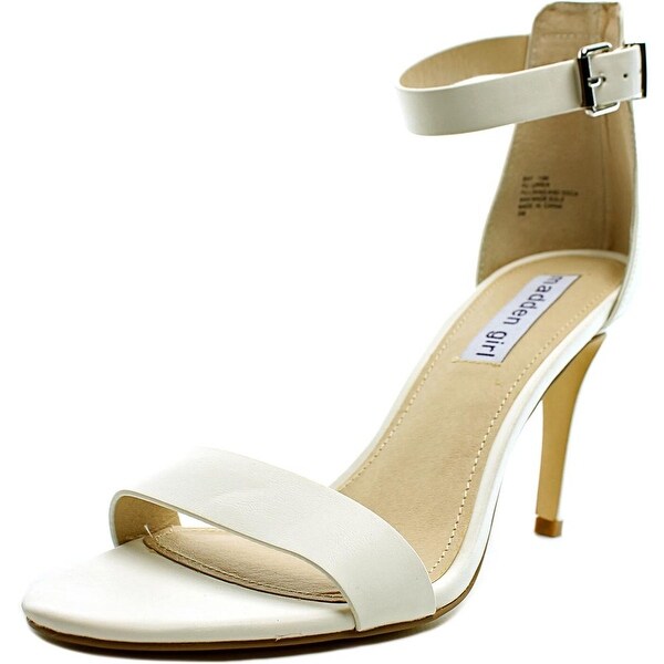 madden girl white sandals