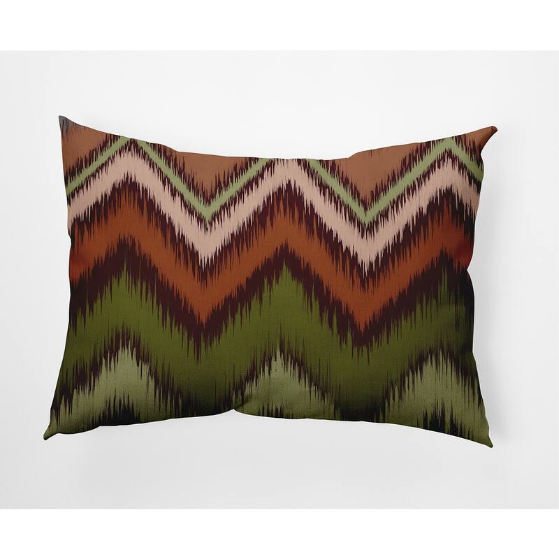 Ikat Chevron Decorative Throw Pillow